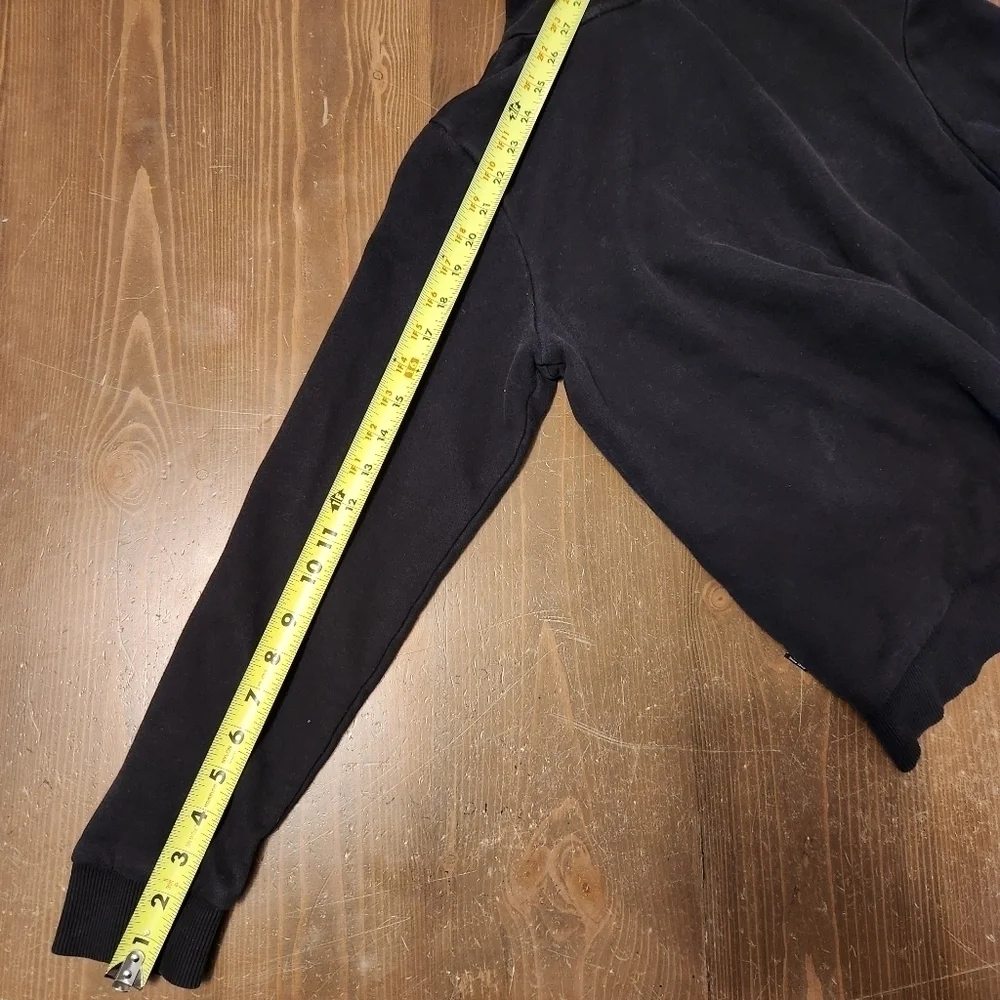 PUMA Boys Youth Fleece Pullover Hoodie Sweatshirt Black Size Medium M